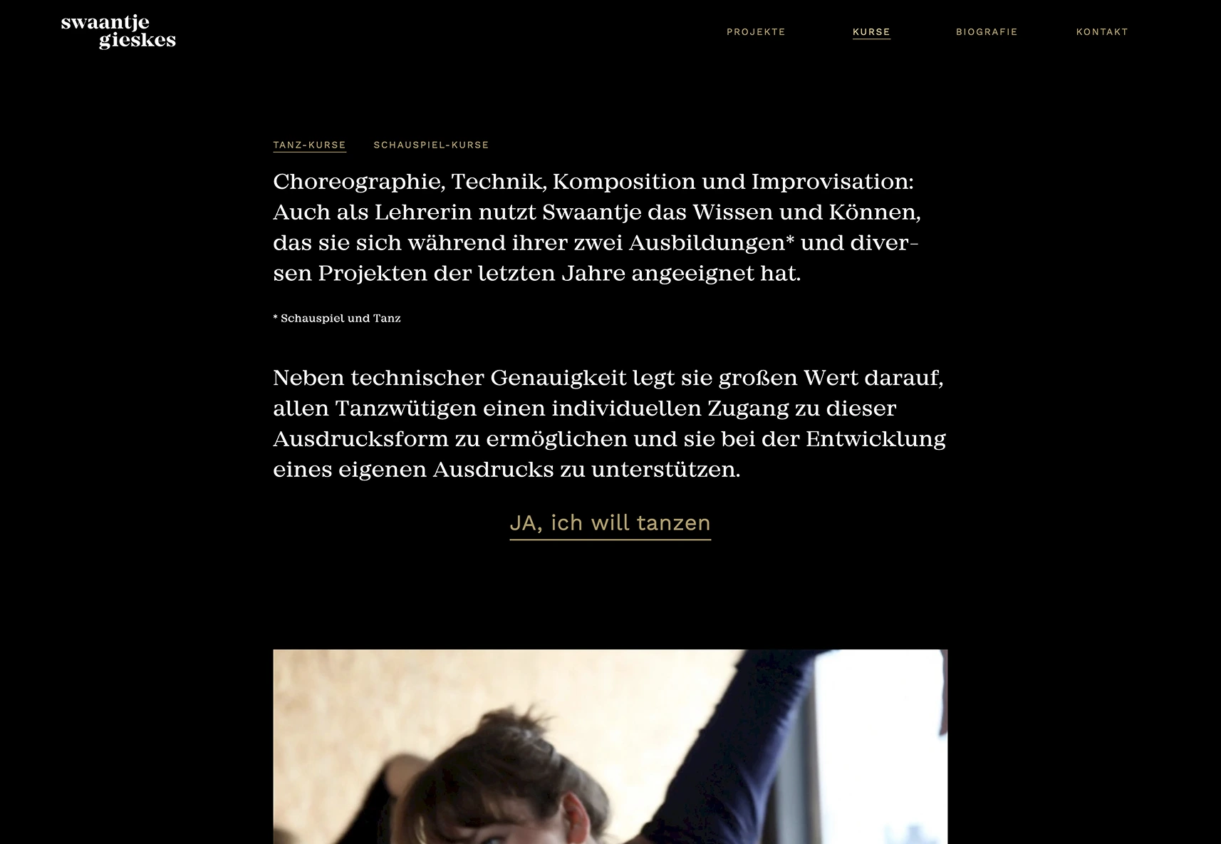 Tablet-Mockup: zweite Projekt- oder Kursseite im Portfolio