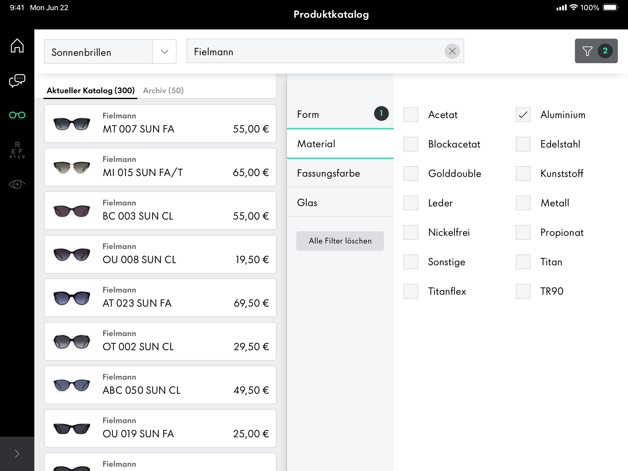Fielmann Produktkatalog - Desktop Image